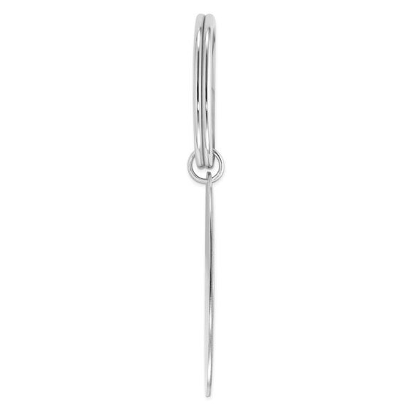 Kazi Luxury Sterling Silver Rhodium-plated Key Chain